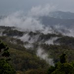 Misty over hills
